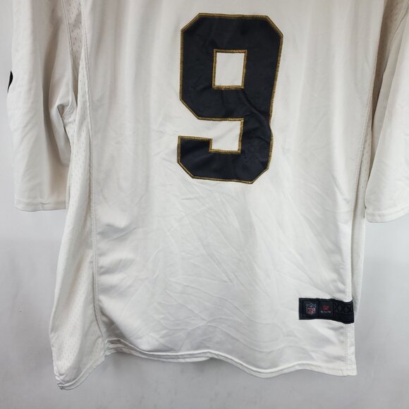 NFL On Field XXXL White Jersey #9 Drew Brees Jersey New Orleans Saints - Picture 3 of 12